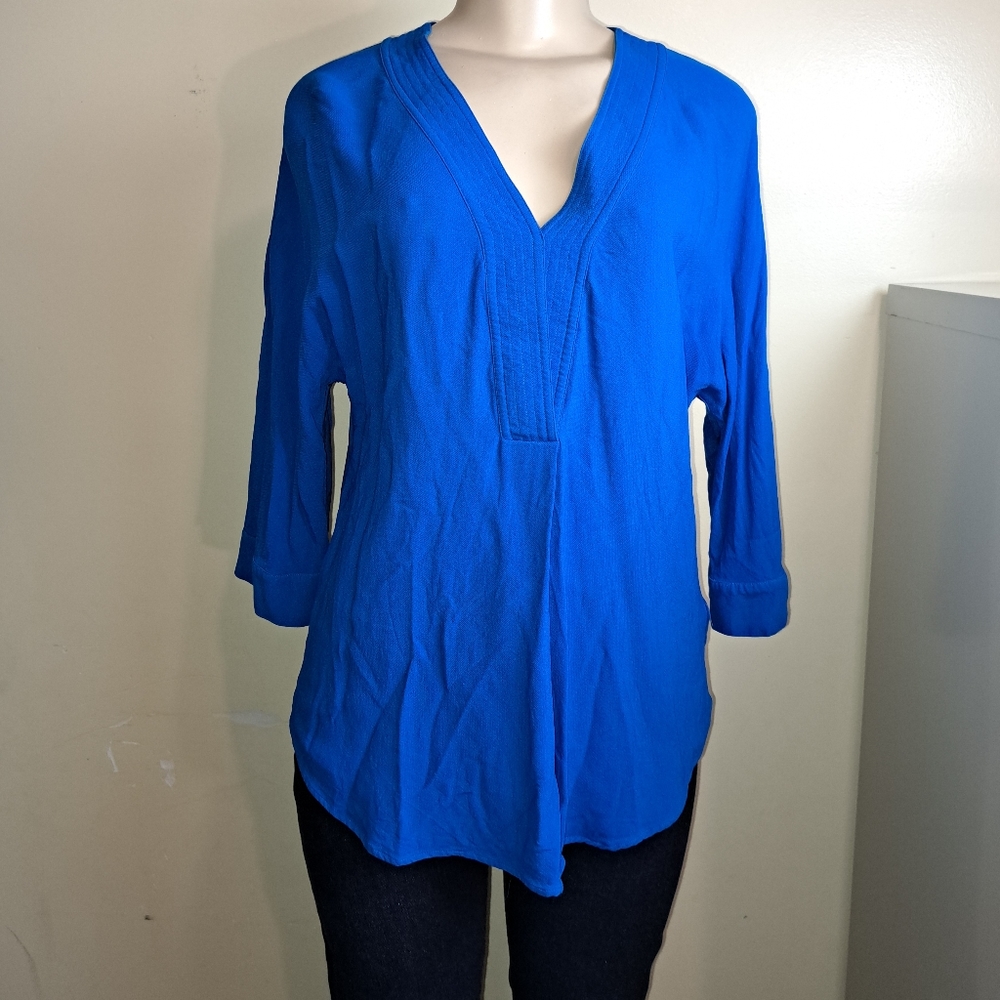 Massimo Dutti blue slip style blouse S